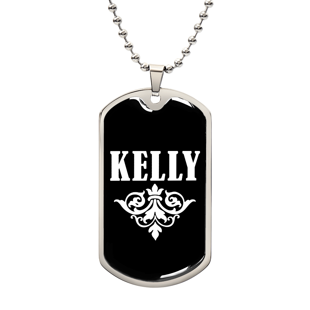 Kelly v03a - Luxury Dog Tag Necklace
