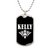 Kelly v03a - Luxury Dog Tag Necklace