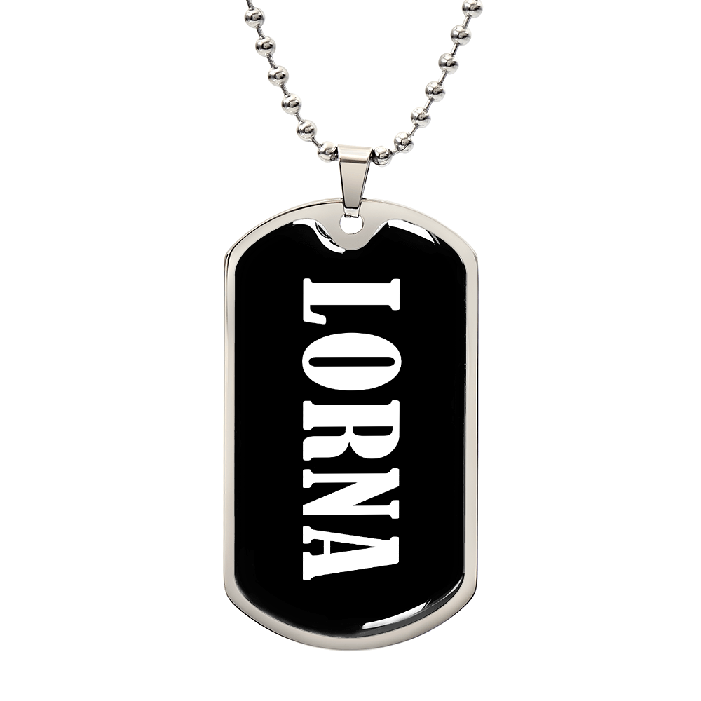 Lorna v03 - Luxury Dog Tag Necklace