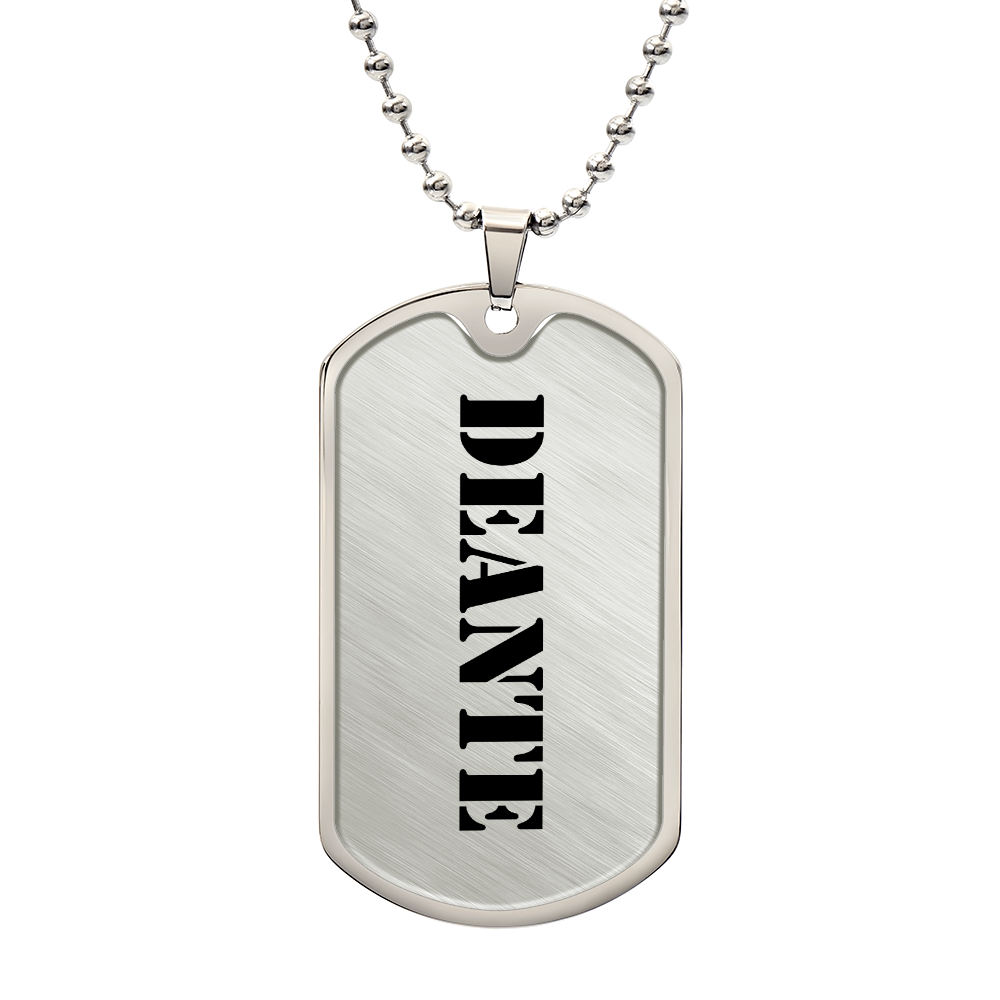 Deante - Luxury Dog Tag Necklace