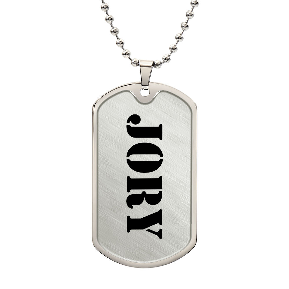 Jory - Luxury Dog Tag Necklace