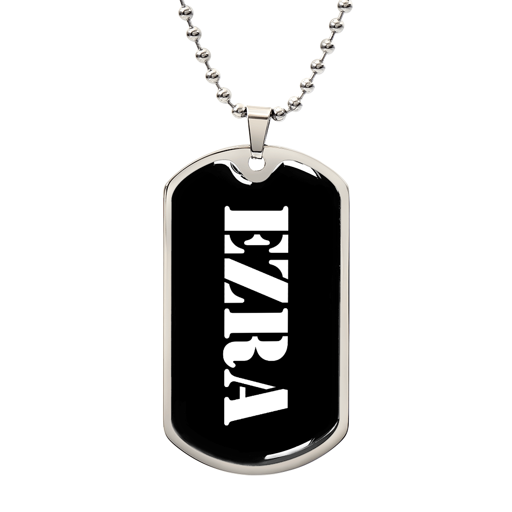 Ezra v3 - Luxury Dog Tag Necklace