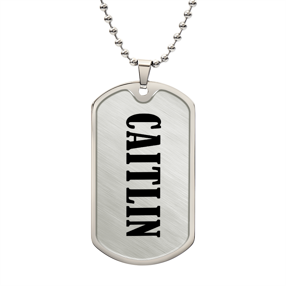 Caitlin v01 - Luxury Dog Tag Necklace