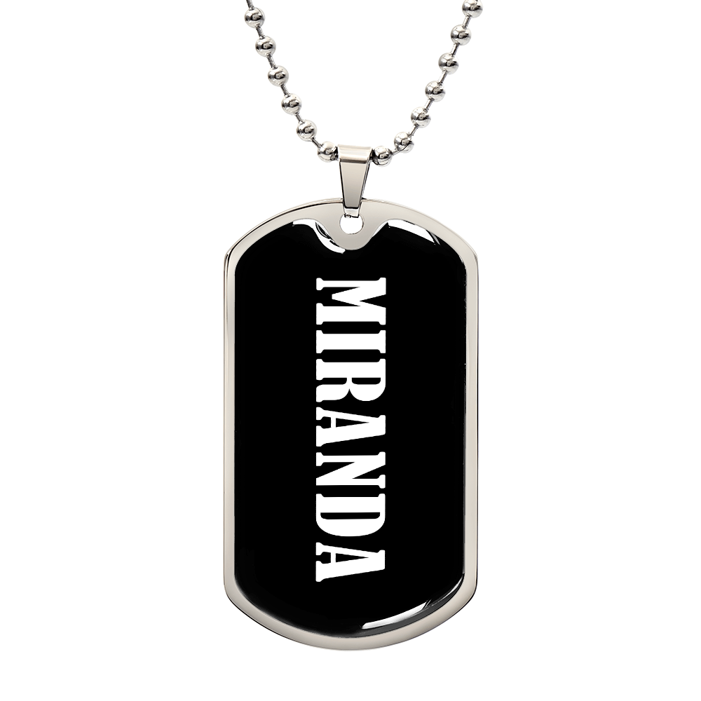Miranda v03 - Luxury Dog Tag Necklace