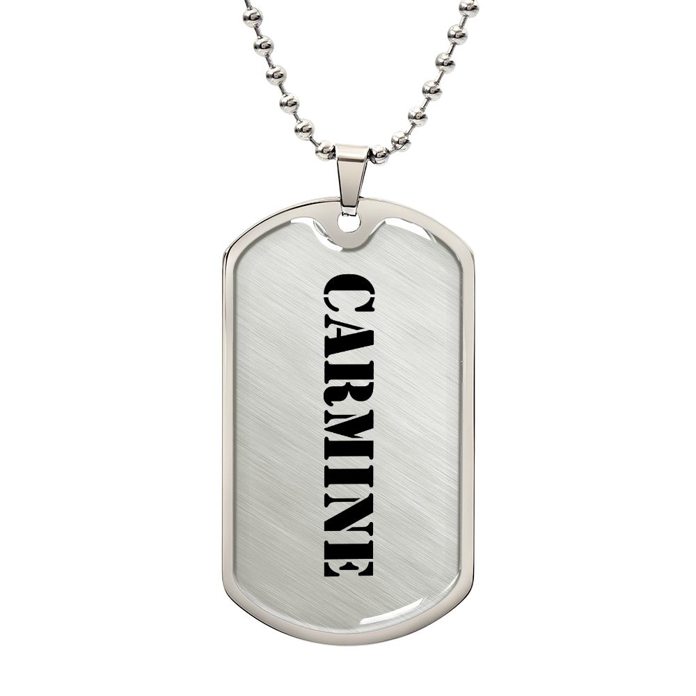 Carmine - Luxury Dog Tag Necklace