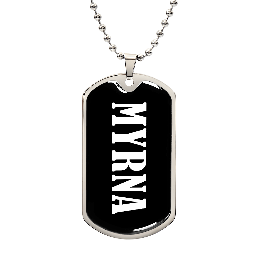 Myrna v03 - Luxury Dog Tag Necklace