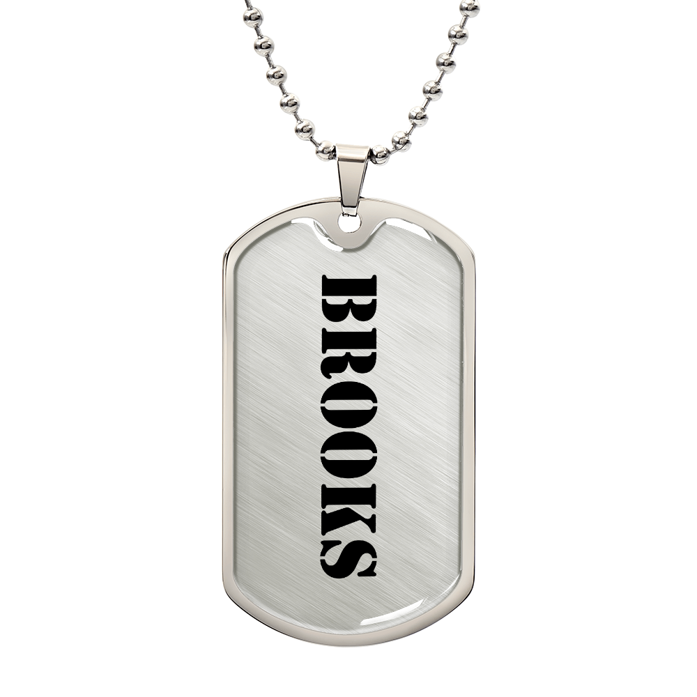 Brooks - Luxury Dog Tag Necklace