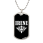 Irene v03a - Luxury Dog Tag Necklace