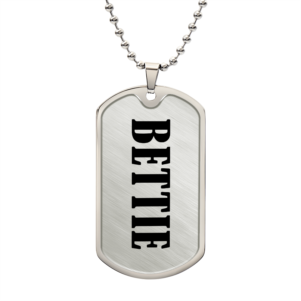 Bettie v01 - Luxury Dog Tag Necklace