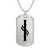 Initial I v001-21 - Luxury Dog Tag Necklace