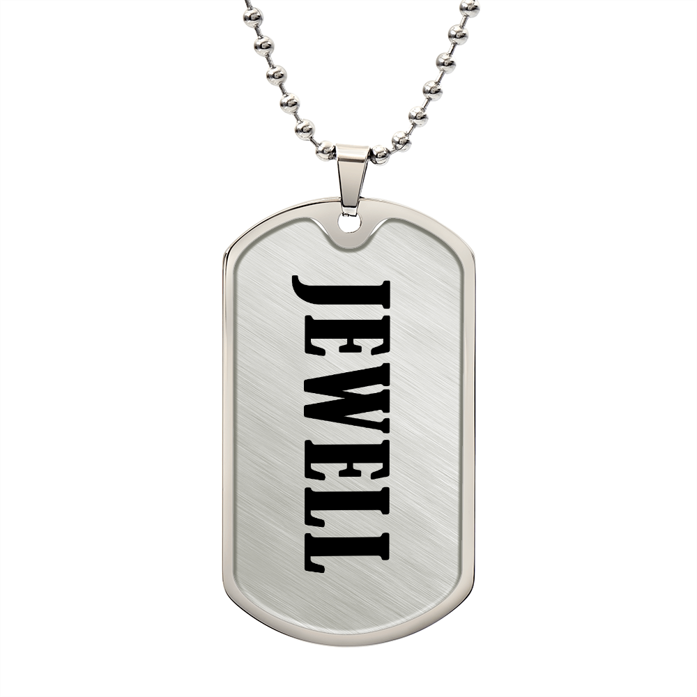 Jewell v01 - Luxury Dog Tag Necklace