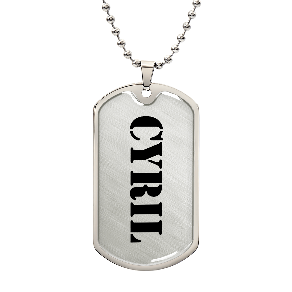Cyril - Luxury Dog Tag Necklace