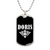 Doris v03a - Luxury Dog Tag Necklace