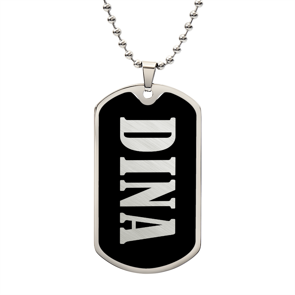 Dina v02 - Luxury Dog Tag Necklace