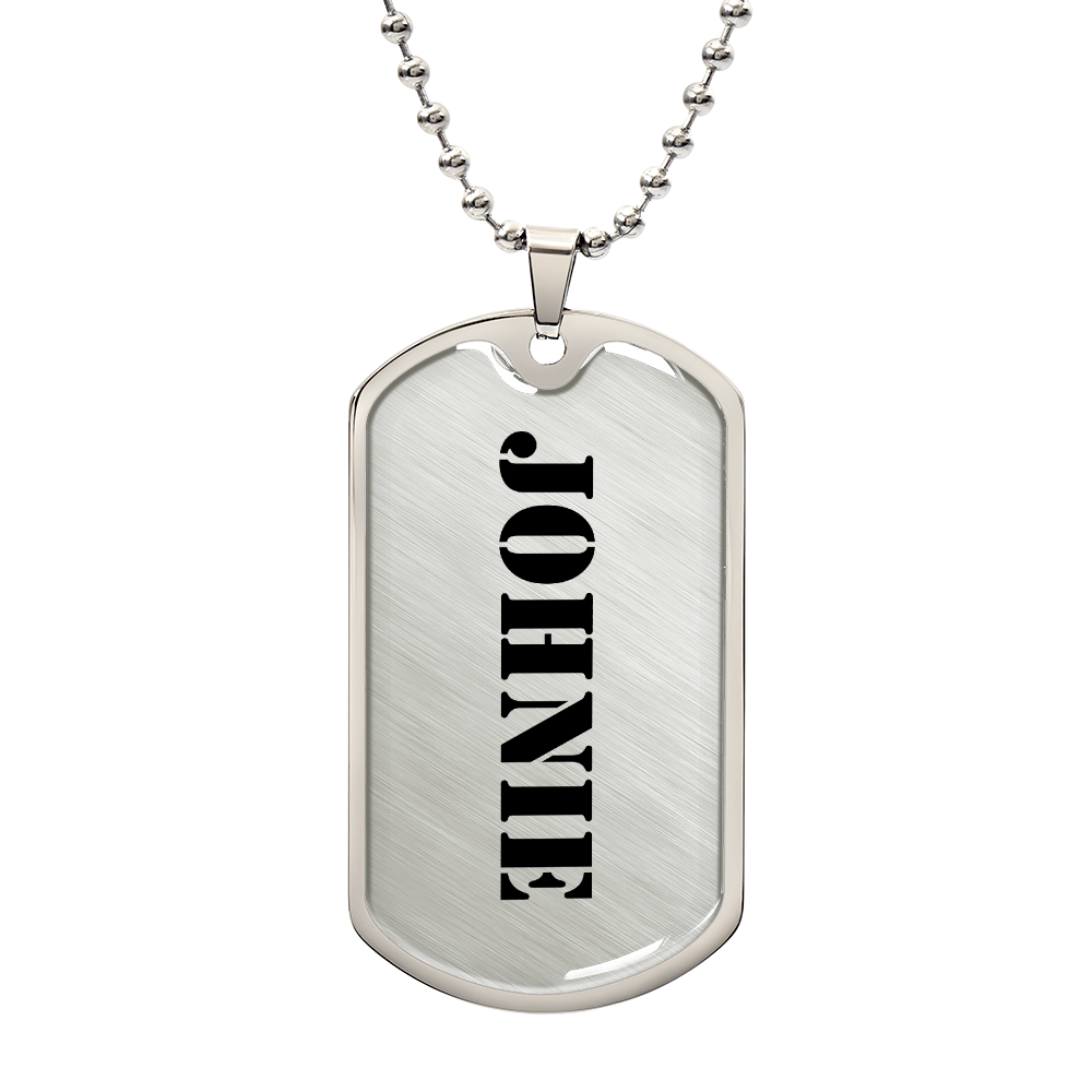 Johnie - Luxury Dog Tag Necklace