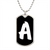 Initial A v3b - Luxury Dog Tag Necklace