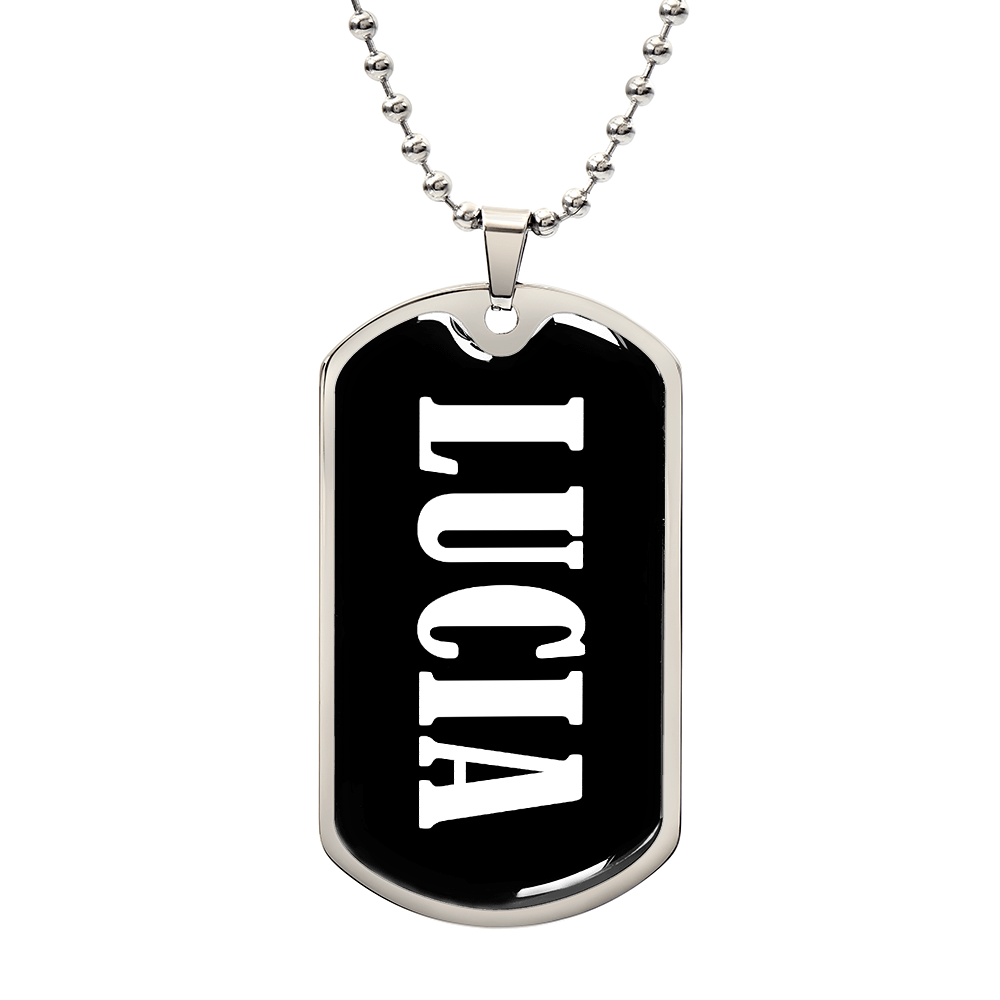 Lucia v03 - Luxury Dog Tag Necklace