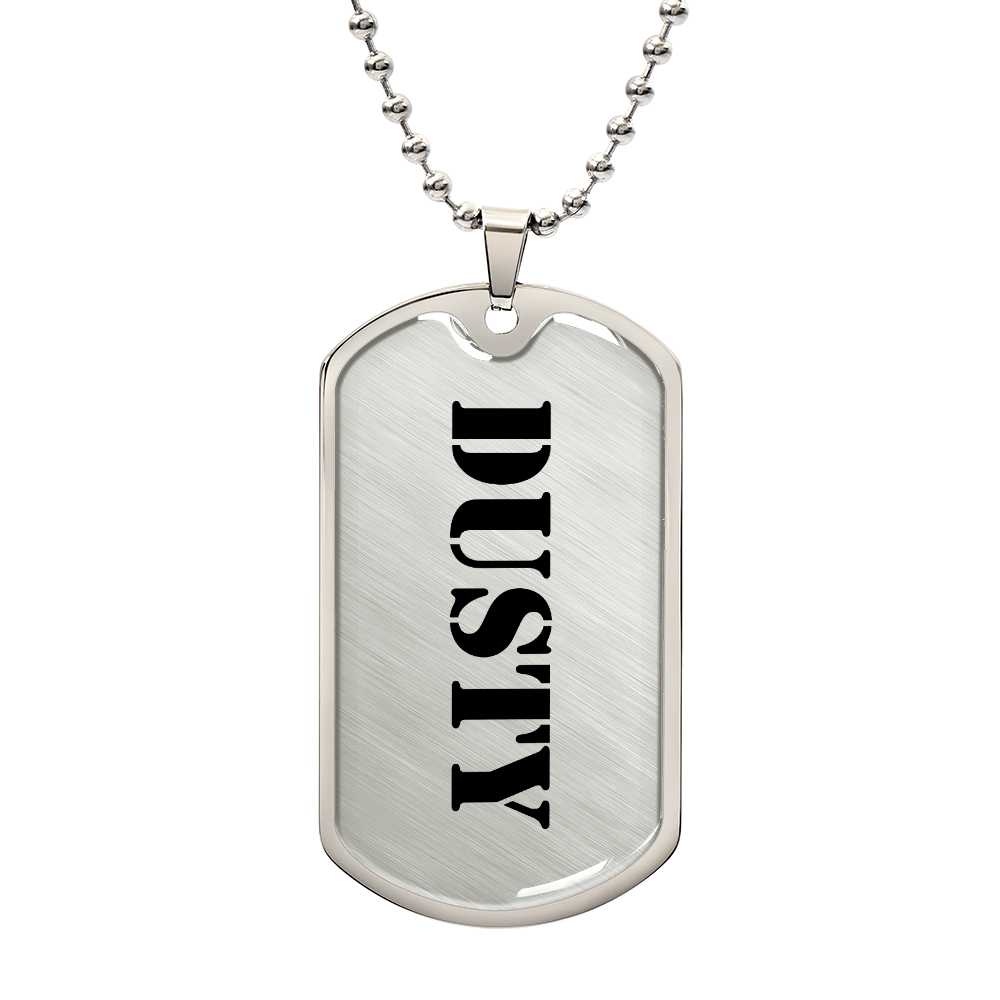 Dusty - Luxury Dog Tag Necklace