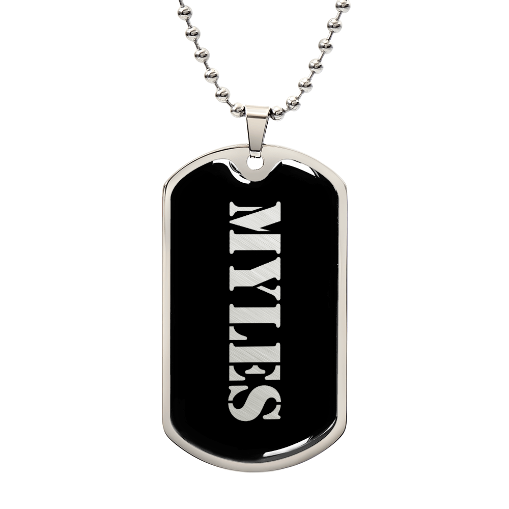 Myles v2 - Luxury Dog Tag Necklace