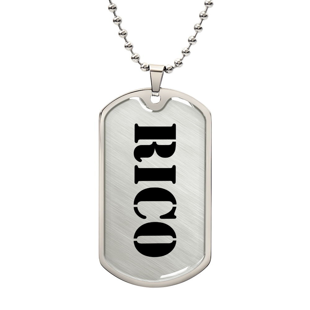 Rico - Luxury Dog Tag Necklace