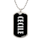 Cecile v03 - Luxury Dog Tag Necklace
