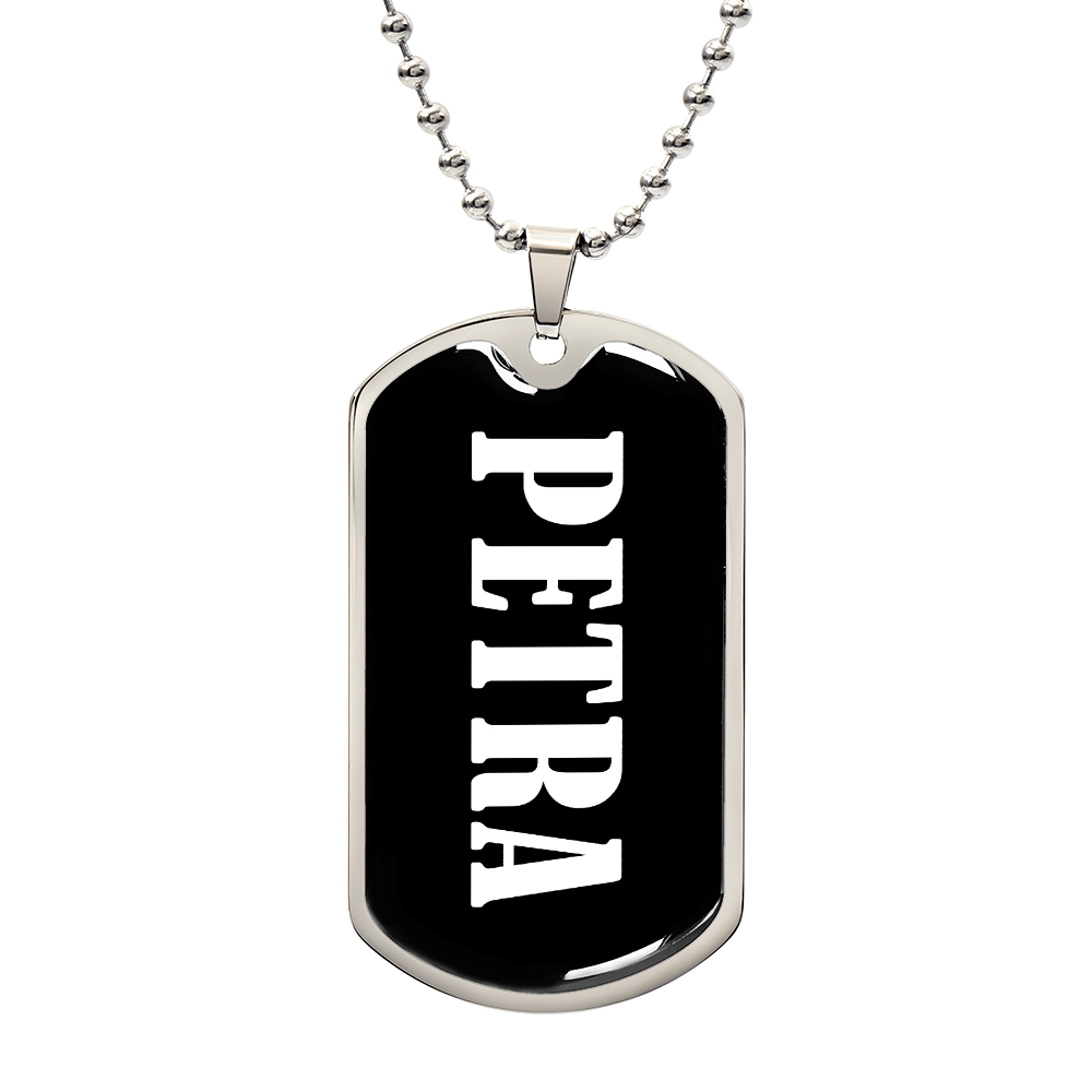 Petra v03 - Luxury Dog Tag Necklace