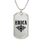 Erica v01a - Luxury Dog Tag Necklace