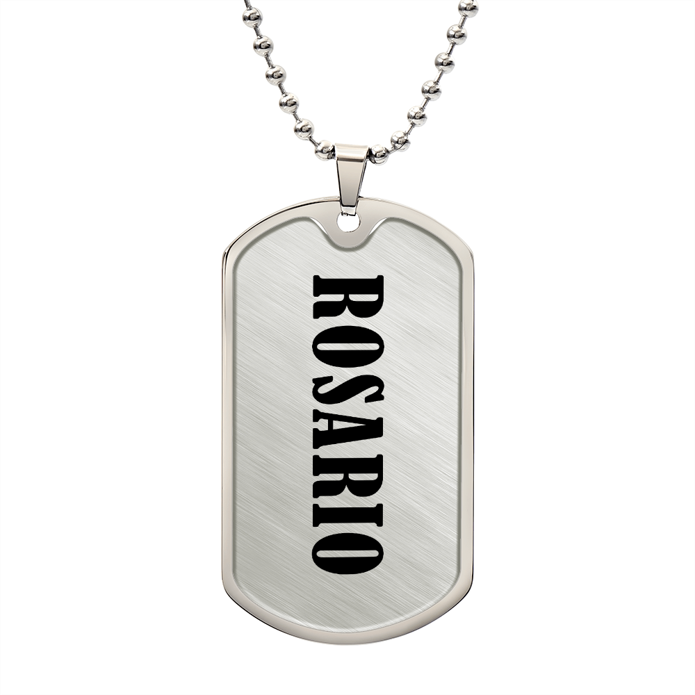 Rosario v01 - Luxury Dog Tag Necklace