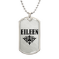 Eileen v01a - Luxury Dog Tag Necklace