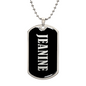 Jeanine v02 - Luxury Dog Tag Necklace
