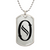 Initial O v001-21 - Luxury Dog Tag Necklace