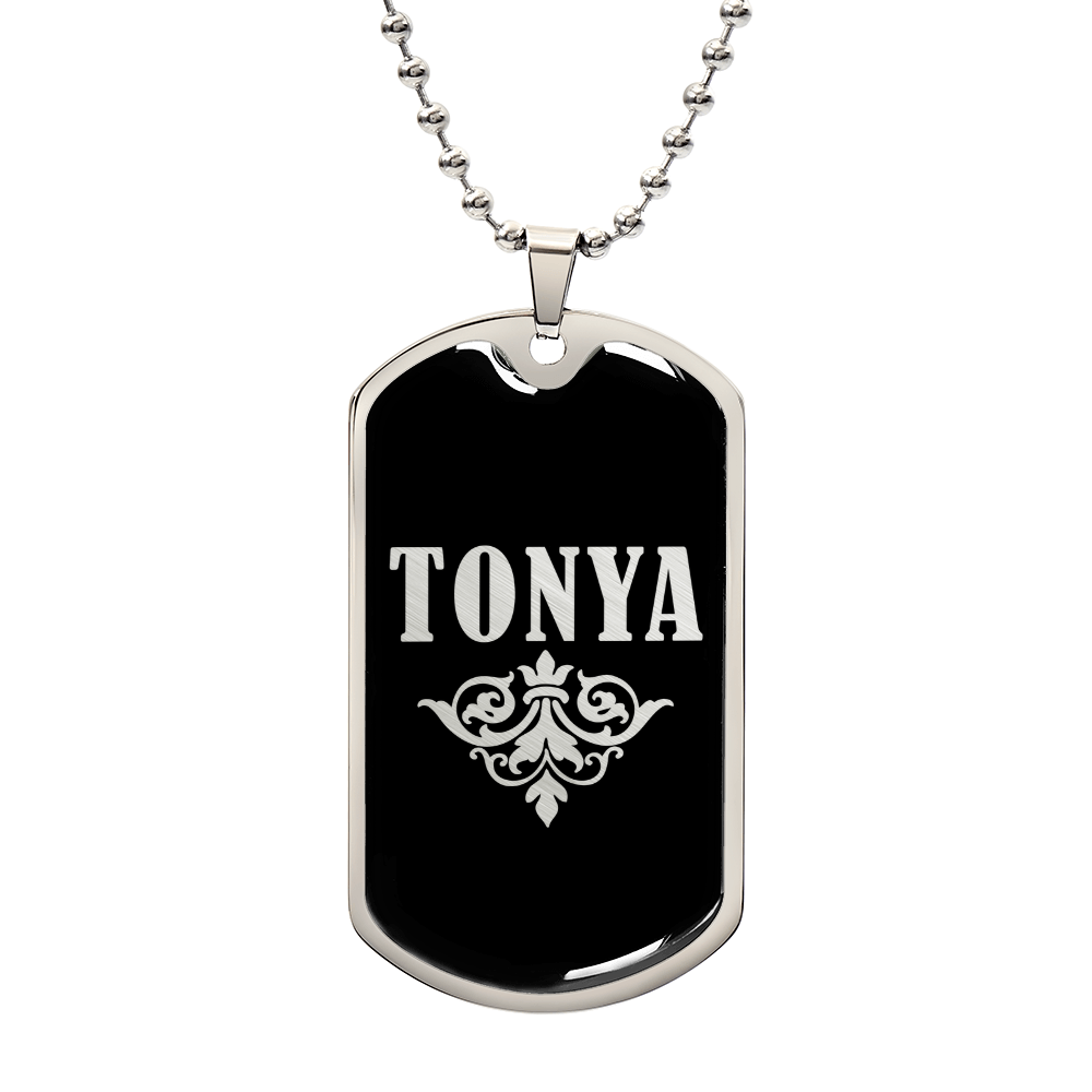 Tonya v02a - Luxury Dog Tag Necklace
