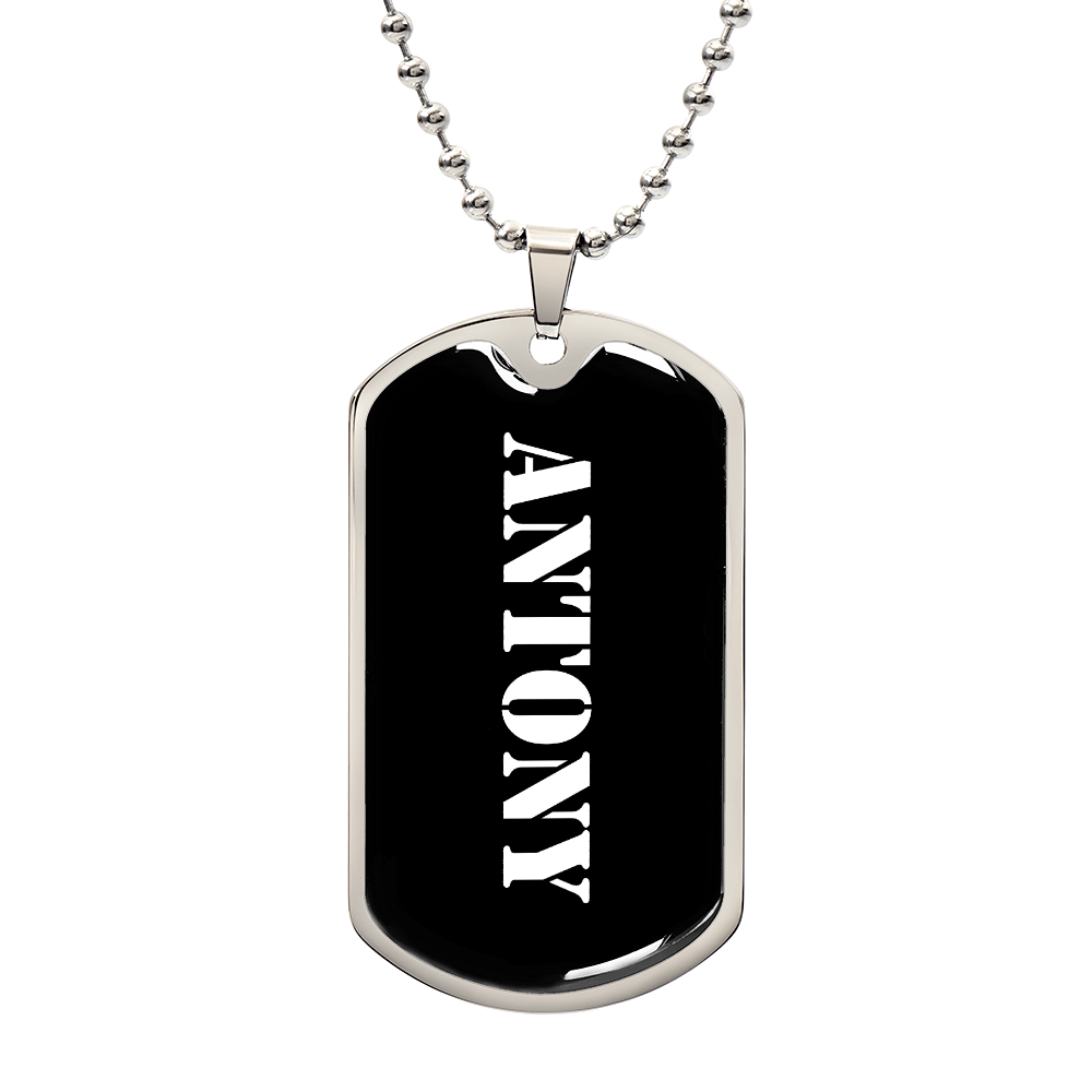 Antony v3 - Luxury Dog Tag Necklace