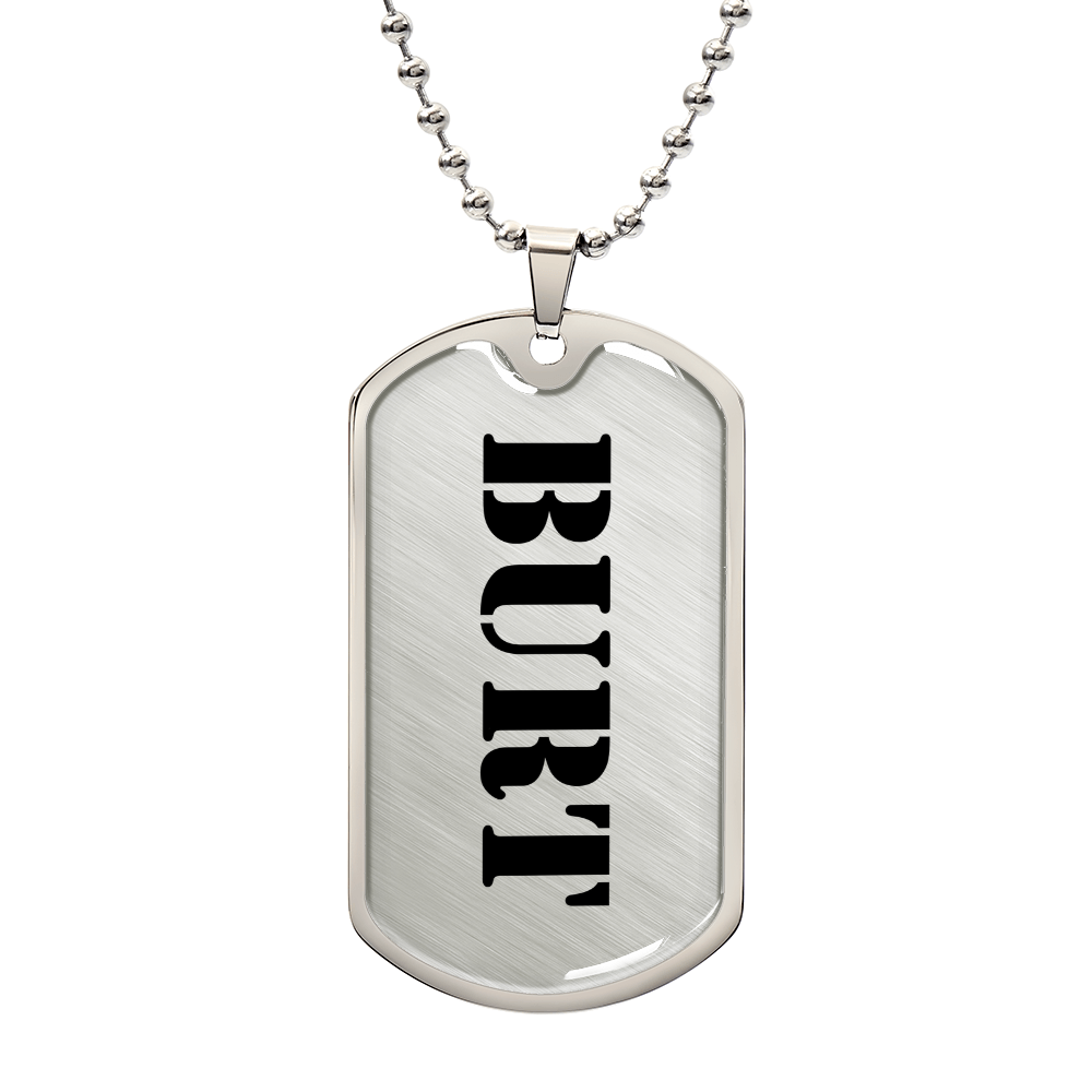 Burt - Luxury Dog Tag Necklace