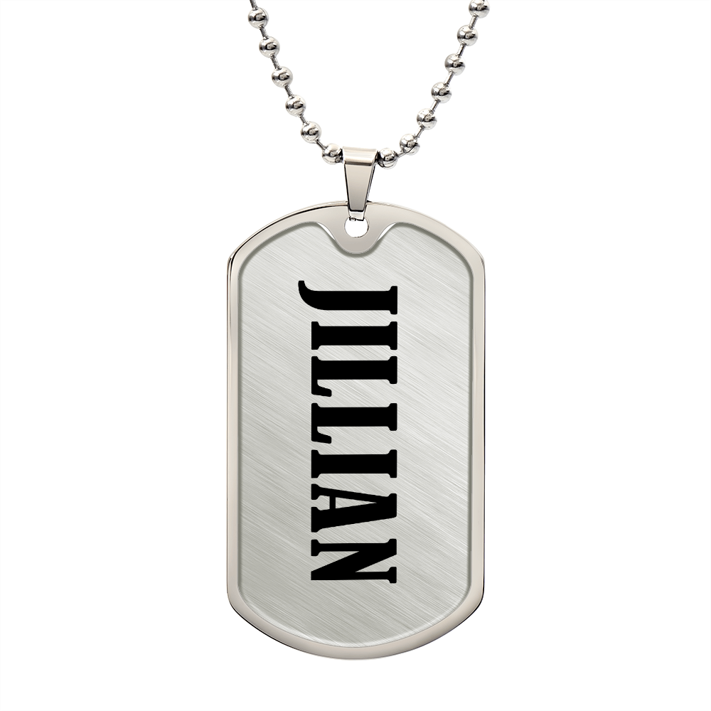 Jillian v01 - Luxury Dog Tag Necklace
