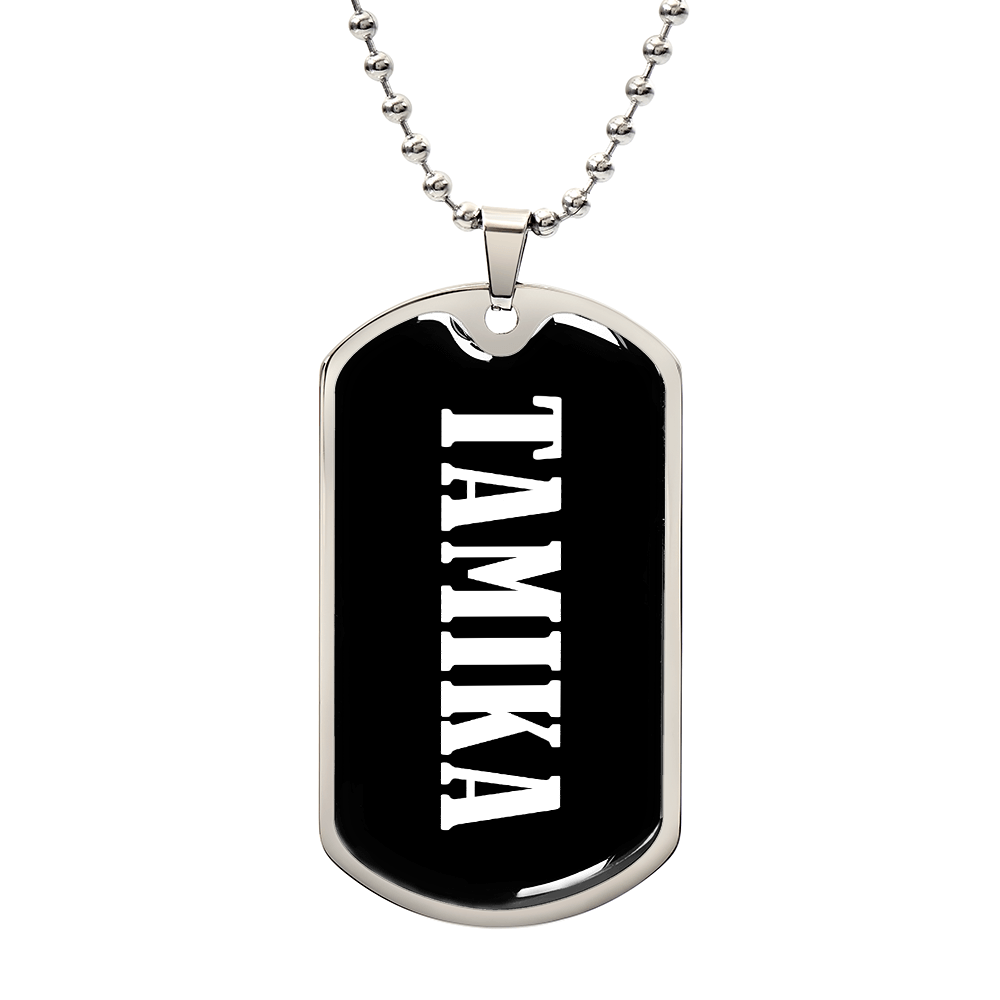 Tamika v03 - Luxury Dog Tag Necklace