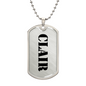 Clair - Luxury Dog Tag Necklace