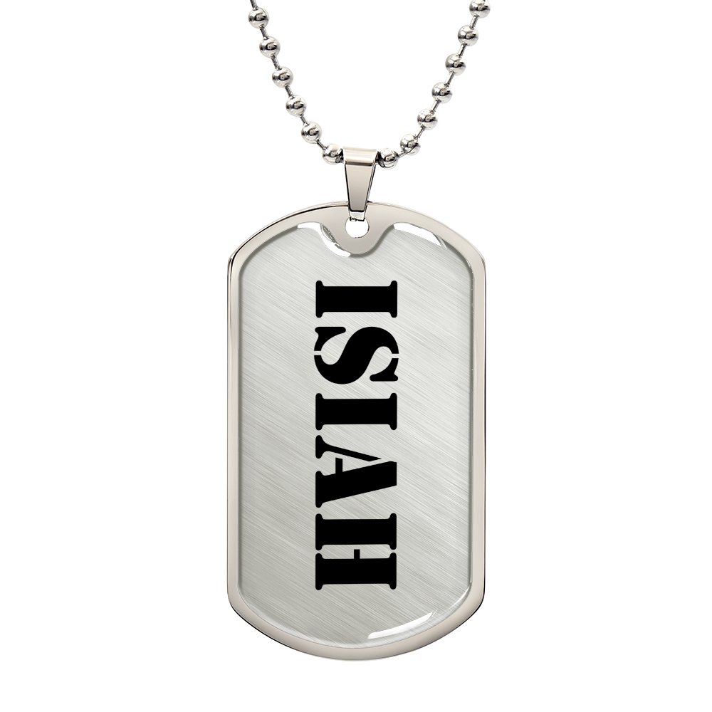Isiah - Luxury Dog Tag Necklace