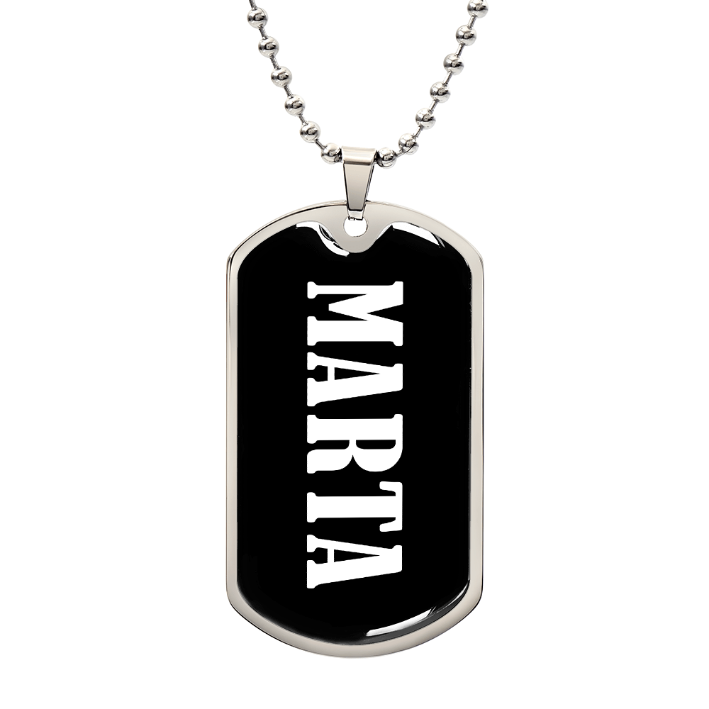 Marta v03 - Luxury Dog Tag Necklace