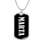 Marta v03 - Luxury Dog Tag Necklace