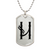 Initial H v001-21 - Luxury Dog Tag Necklace