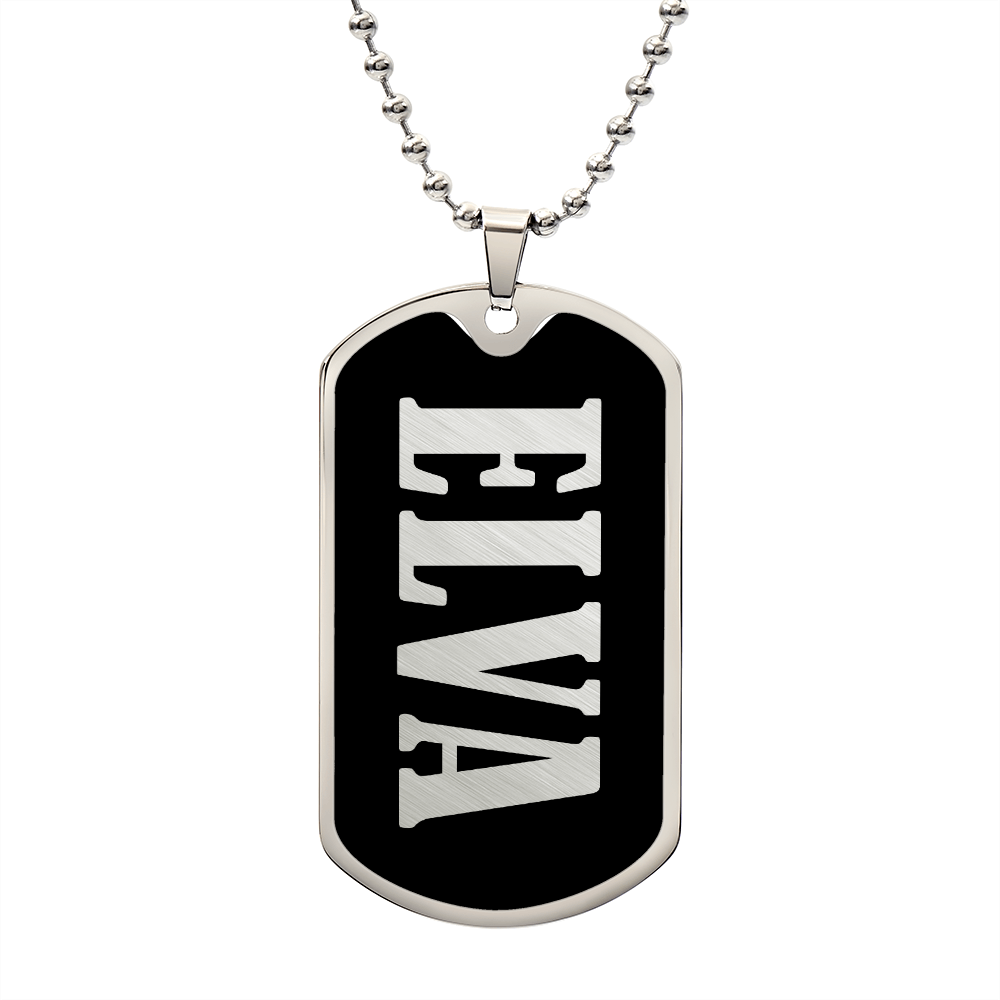 Elva v02 - Luxury Dog Tag Necklace