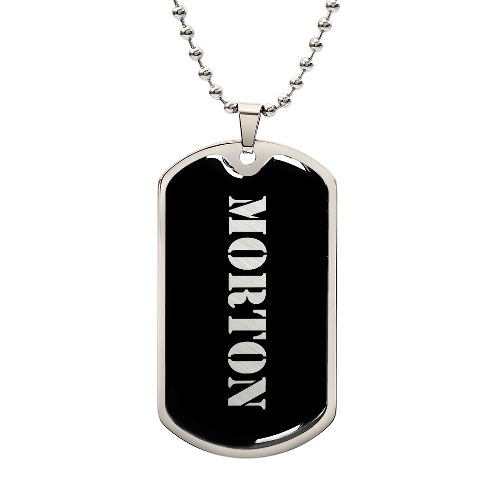 Morton v2 - Luxury Dog Tag Necklace