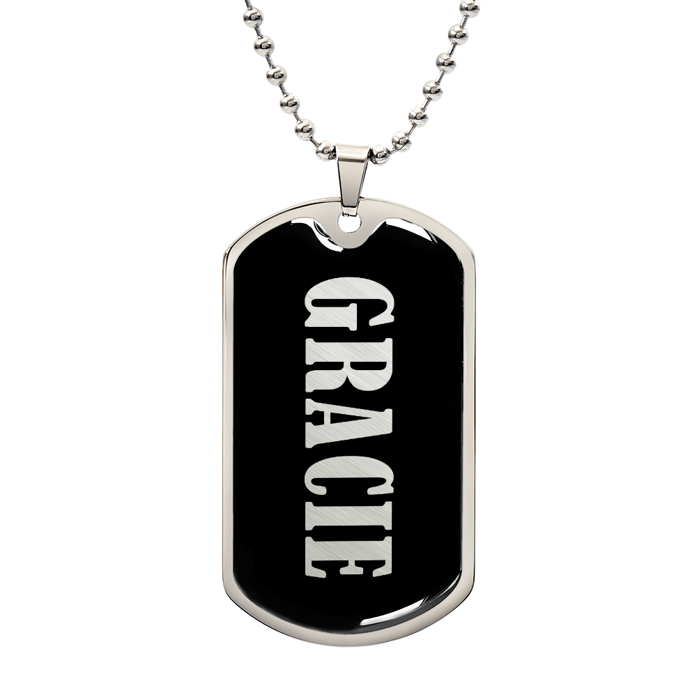 Gracie v02 - Luxury Dog Tag Necklace