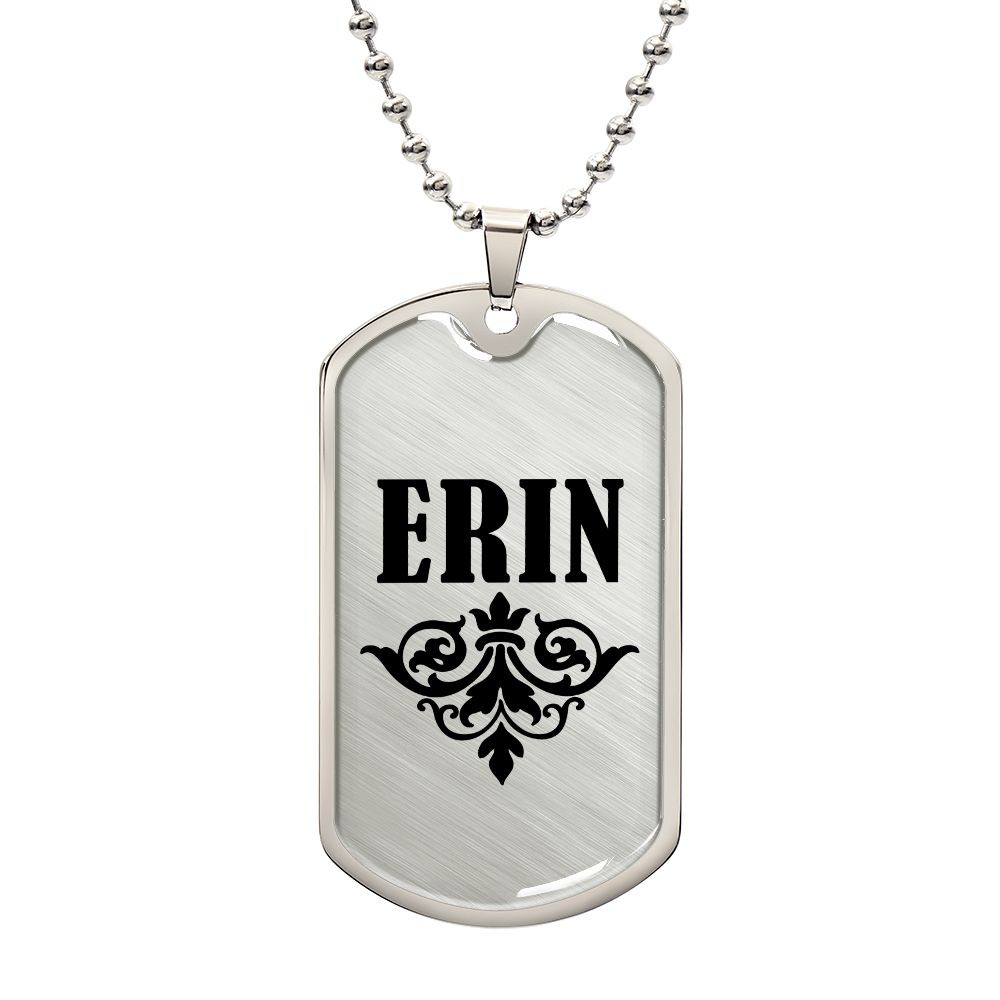 Erin v01a - Luxury Dog Tag Necklace