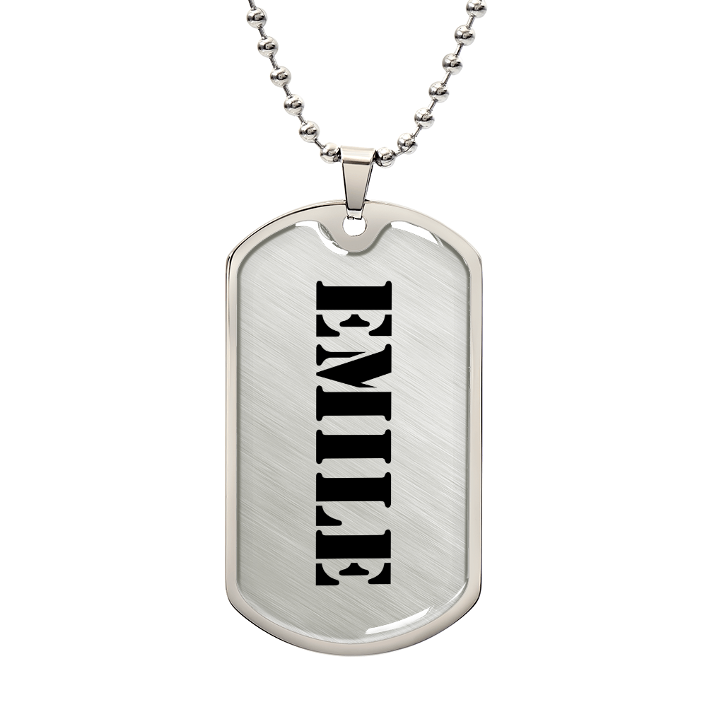 Emile - Luxury Dog Tag Necklace
