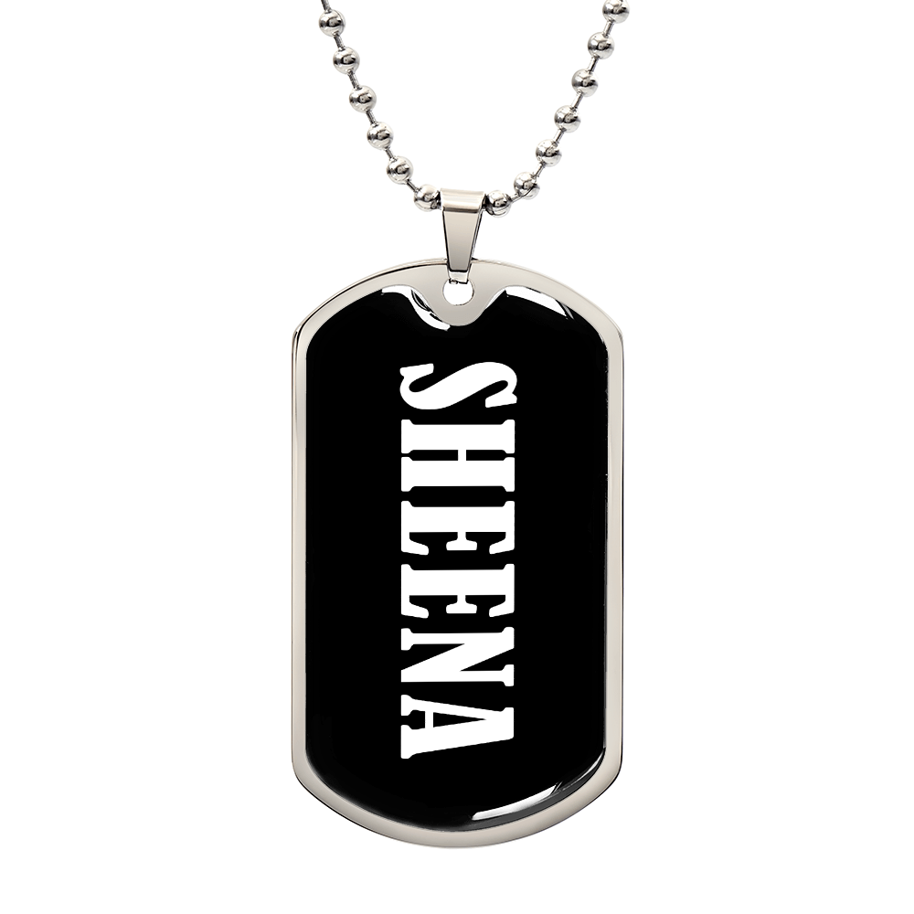 Sheena v03 - Luxury Dog Tag Necklace