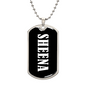 Sheena v03 - Luxury Dog Tag Necklace
