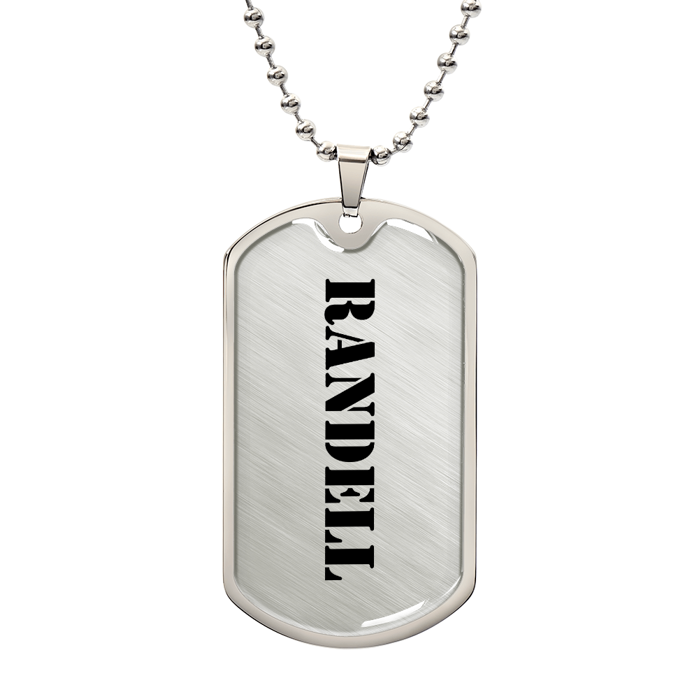 Randell - Luxury Dog Tag Necklace