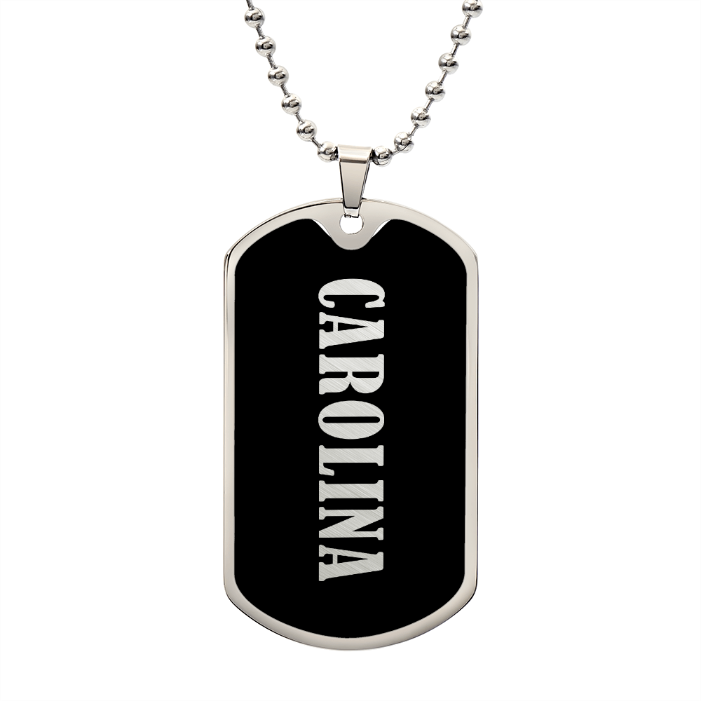 Carolina v02 - Luxury Dog Tag Necklace